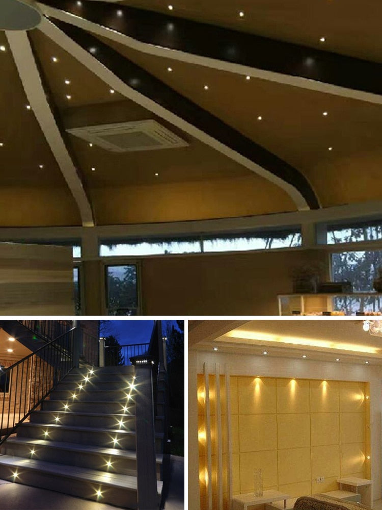 IP65 12V Mini LED Downlight Recessed Ceiling Lighting Spot Light Corridor Lamps 1W Dimmable Spotlight for Showcase Cabinet