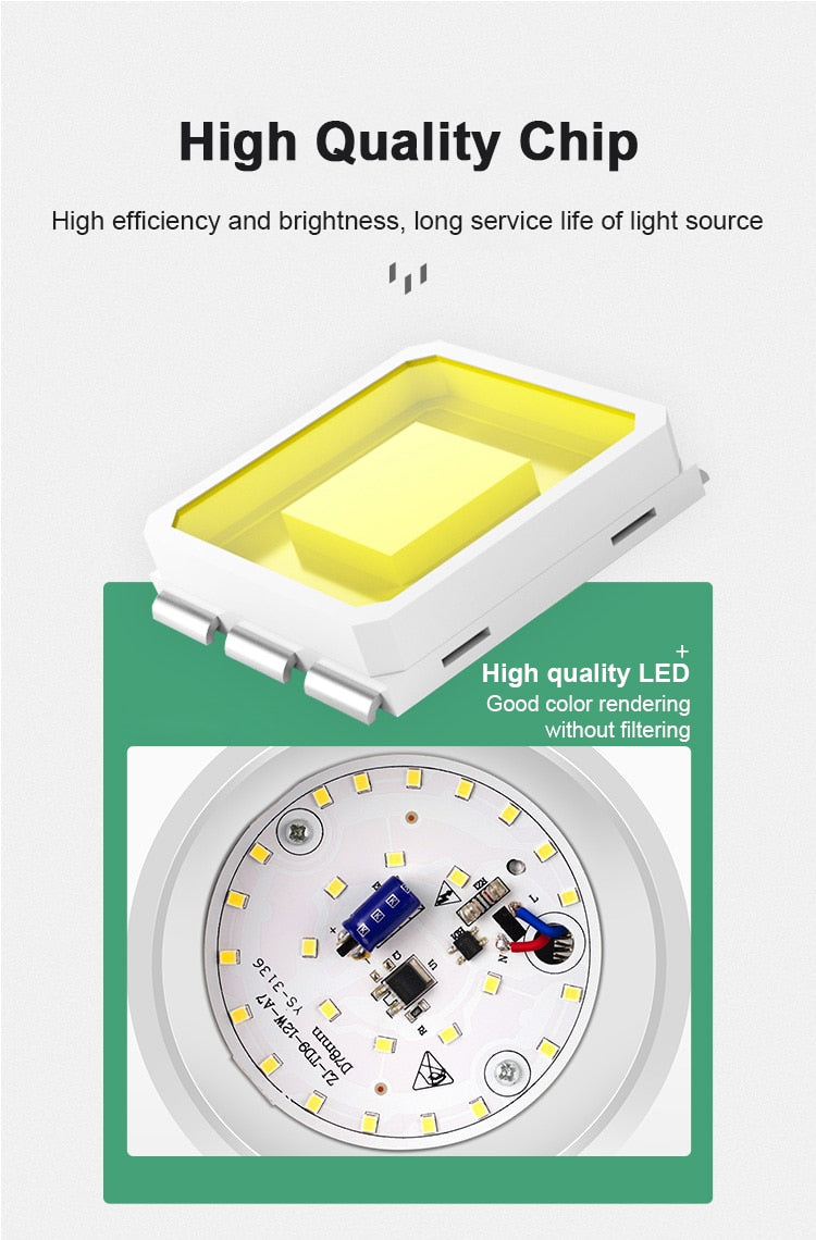 Led Downlights Round Led Spot Light 220V 110V 5/12/15/18W Downlight Ceiling Spot Led Lighting Fixture for Home Kitchen Lamp