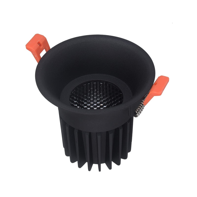 Dimmable Honeycomb Anti-glare COB Ceiling Recessed Led Downlight 7w 12w warm white LED Wall Wash Light Hotel Villa Lighting