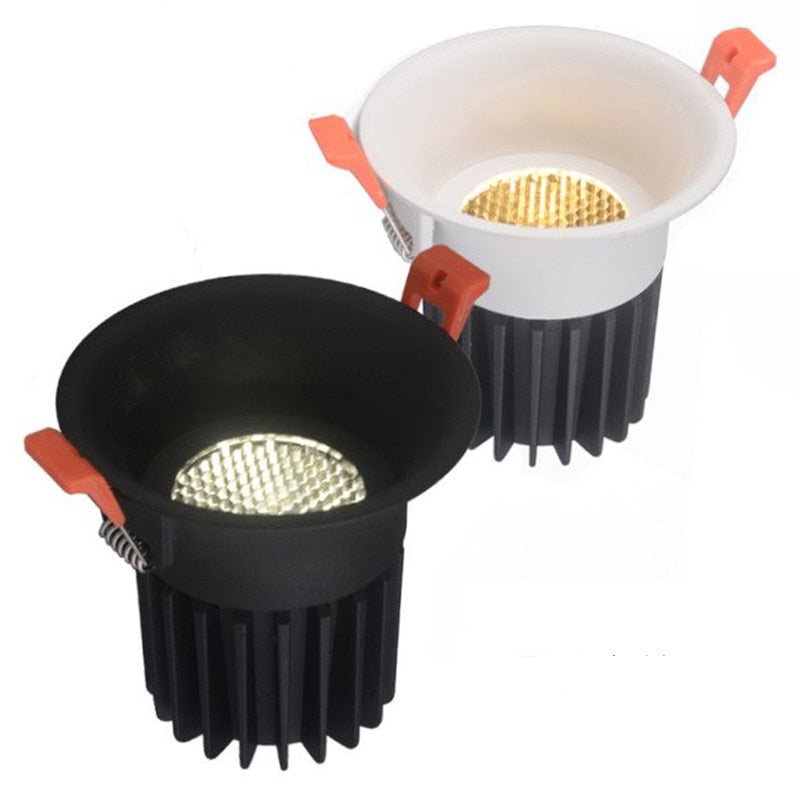 Dimmable Honeycomb Anti-glare COB Ceiling Recessed Led Downlight 7w 12w warm white LED Wall Wash Light Hotel Villa Lighting