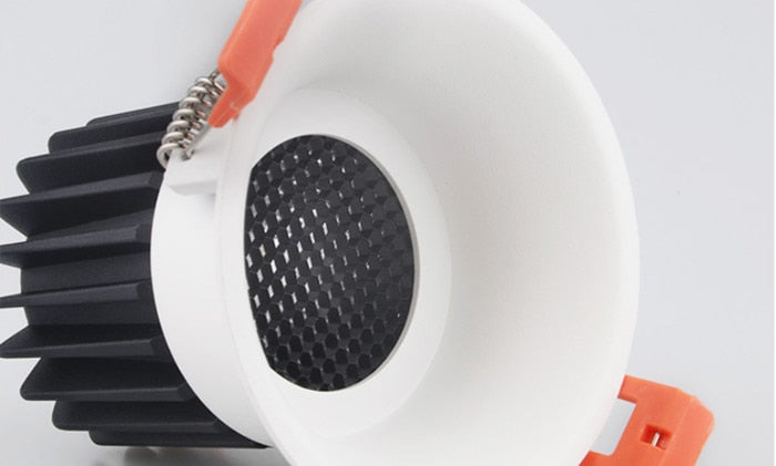 Dimmable Honeycomb Anti-glare COB Ceiling Recessed Led Downlight 7w 12w warm white LED Wall Wash Light Hotel Villa Lighting