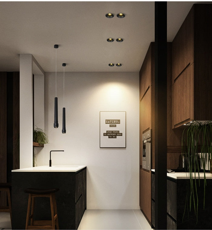 Dimmable Honeycomb Anti-glare COB Ceiling Recessed Led Downlight 7w 12w warm white LED Wall Wash Light Hotel Villa Lighting