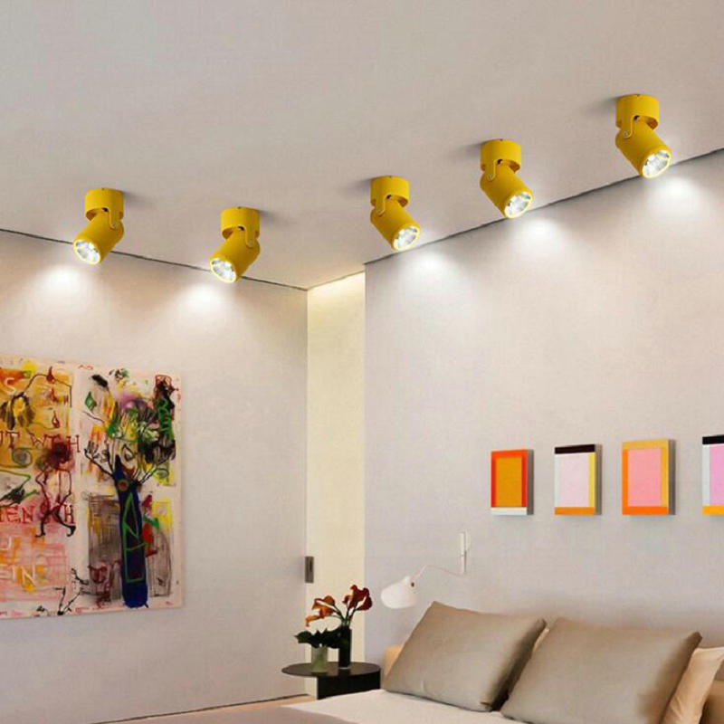 Multicolor Surface Mounted LED Downlight dimmable COB 10W 15W Household & Commercial COB Downlight