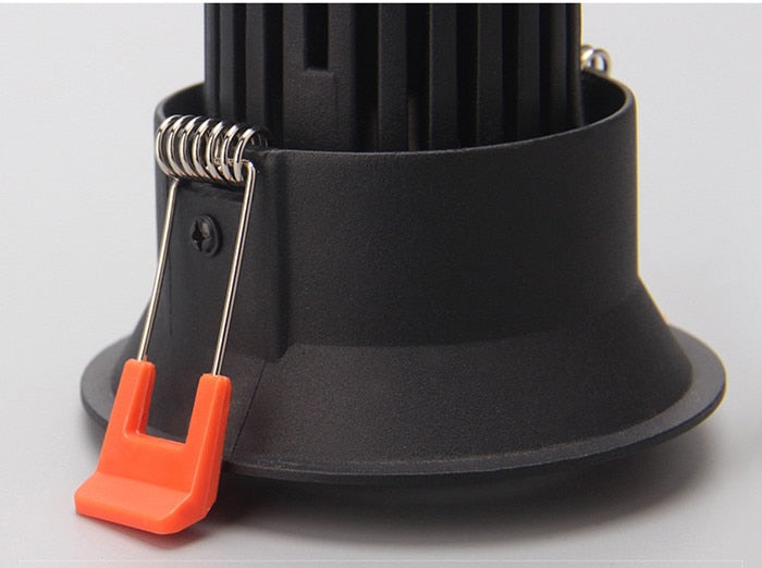 Dimmable Round Anti-Glare Led Downlight COB Ceiling SpotLight 7W 12w 15w AC85-265V Recessed Indoor Lighting Quality Assurance