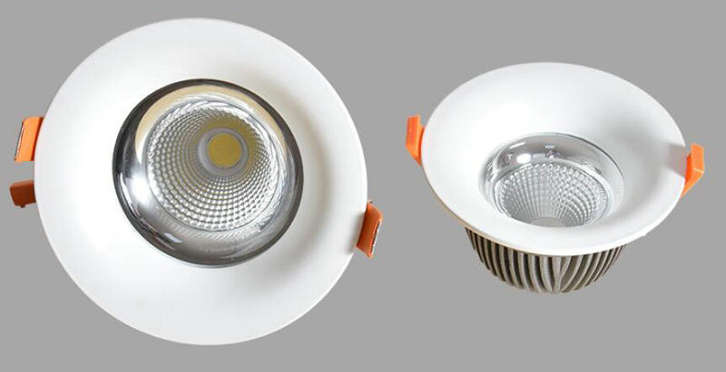 Dimmable COB LED Downlight AC110V-240V 20W Cold/Warm White CE&ROHS COB LED Spotlight Ceiling Lamps