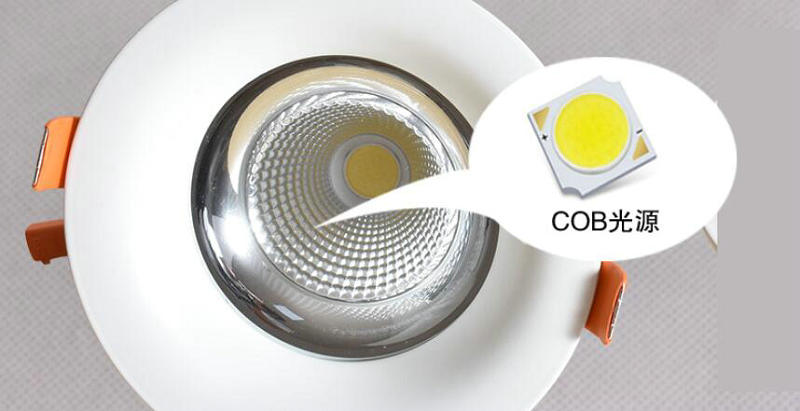 Dimmable COB LED Downlight AC110V-240V 20W Cold/Warm White CE&ROHS COB LED Spotlight Ceiling Lamps