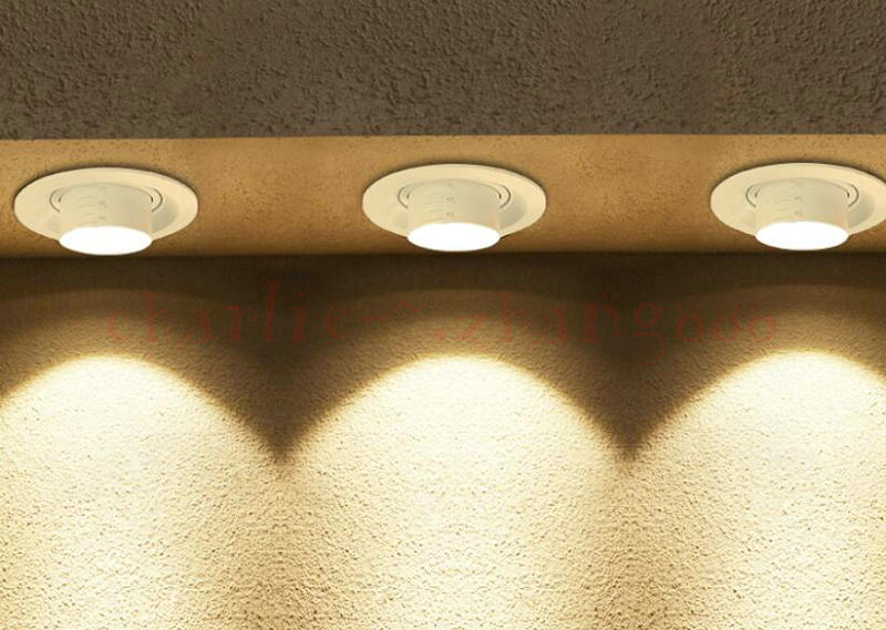 Adjustable focal length 7w 12w dimmable COB LED Downlights black and white LED Ceiling Lamps Spot Light LED Downlights