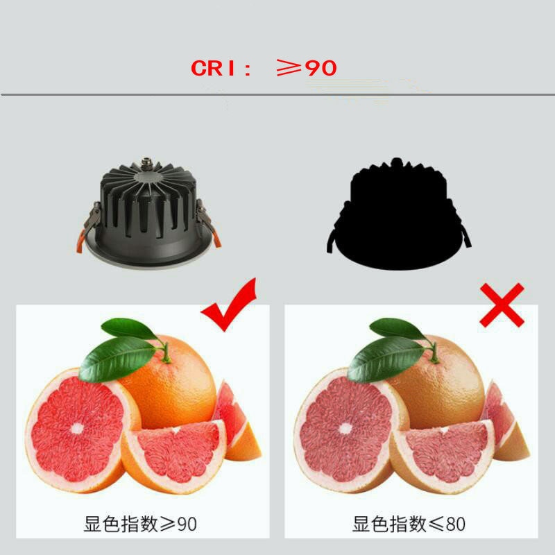 LED ceiling LED spot light lamp dimmable 110V ,240V,30W LED downlight white black Including drive