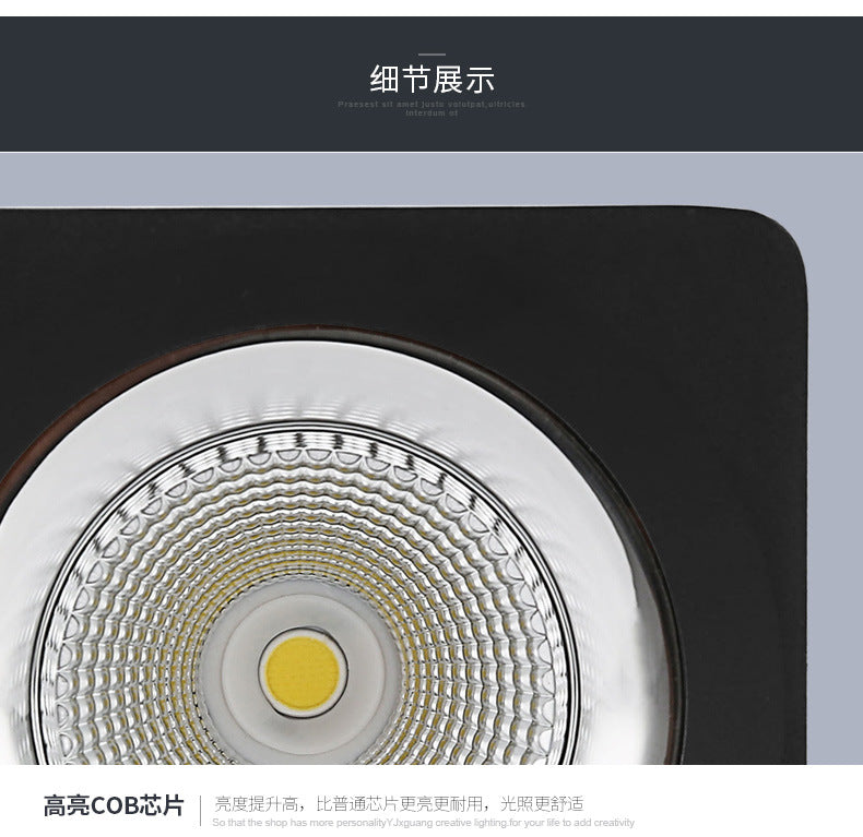 Surface Mounted dimmable 15W COB LED Downlight AC85V-265V lamp COB dimmable LED downlights Ceiling Spot light 6PCS/LOT