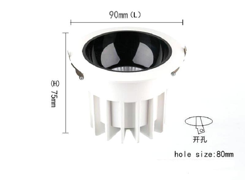 10pcs COB LED Downlight Ceiling 5W 10W 12W 15W 18W Warm white/cold white LED light 110V 220V 230V 240V - LED Lights For Sale : Affordable LED Solutions : Wholesale Prices
