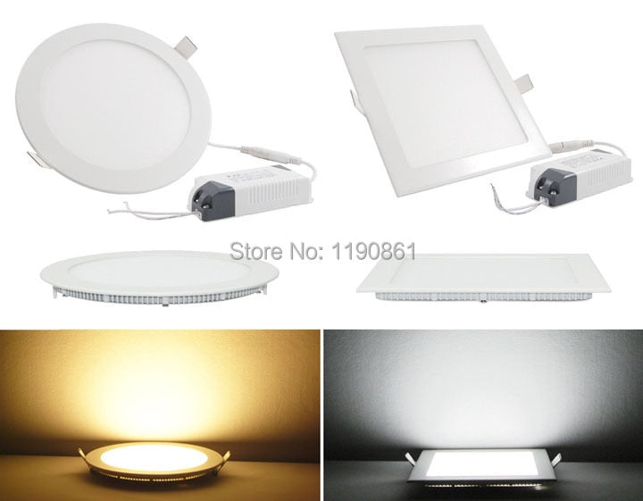 Recessed led downlight 3W 6W 9W 12W 15W 18W 24W LED Spot light led ceiling lamps AC110V 220V