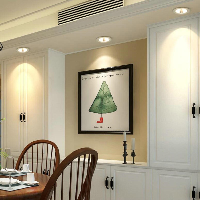 LED Downlight Round Recessed Lamp 15W COB AC110V 240V LED Bulb Bedroom Kitchen Indoor LED Spot Lighting 6PCS/LOT