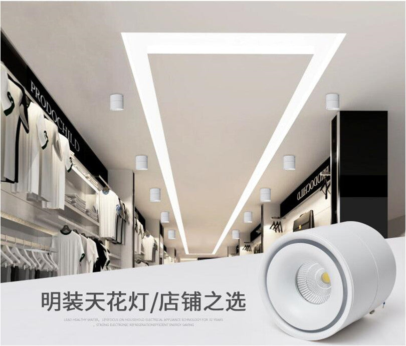 LED Downlight 15W 20W LED Surface Mounted Warm White LED Spot Light for Clothes Store Shopping Mall Livingroom
