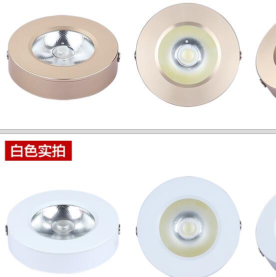 New Arrival AC220V LED Downlights 3W 5W COB Surface Mounted Downlights