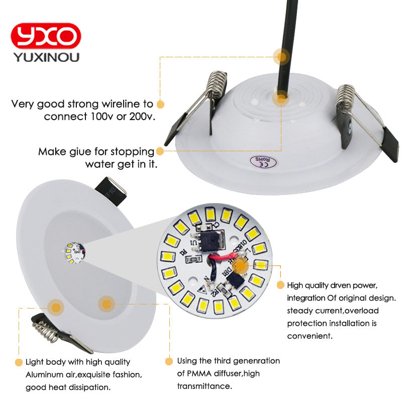 Dimmable Waterproof 12W LED Downlight 12W IC integrated Driverless led Ceiling down lights Warm/cold white for bathroom