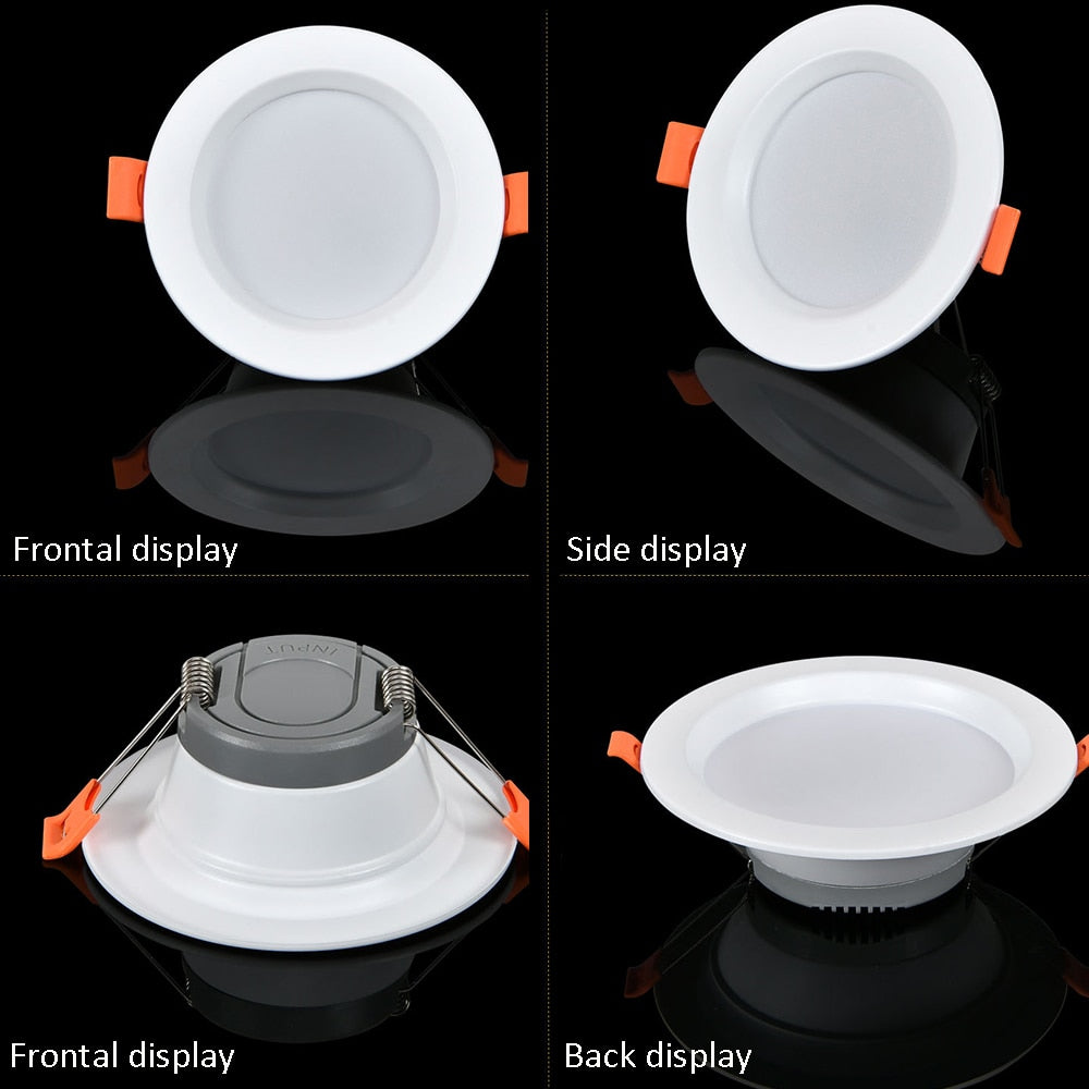 LED Downlight 220V Embedded Background Wall Home 8 PCS Anti-glare Anti-fog 4 6 Inch Ceiling Spots Indoor Lighting 5W 7W 12W 18W