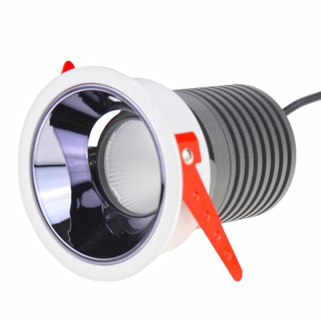 Dimmable 0-10V 12W LED COB Ceiling Lamp AC85-265V Aluminum Recessed Downlights Round Led Spot Light