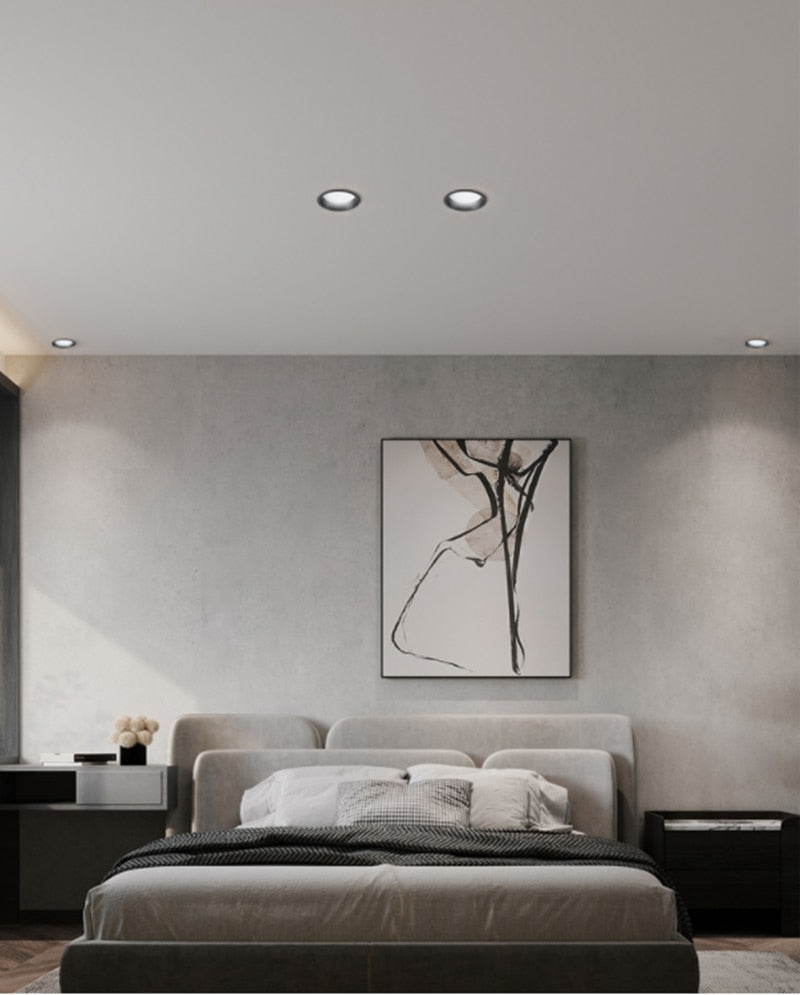 Dimmable Recessed Anti Glare LED Downlights 7W/9W/12W/15W LED Ceiling Spot Lights AC85~265V Background Lamps Indoor Lighting