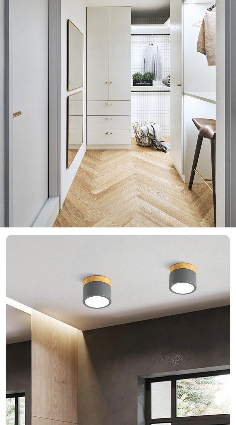 Surface mounted downlight led ceiling light Nordic style living room home corridor aisle light cloakroom lighting fixtures