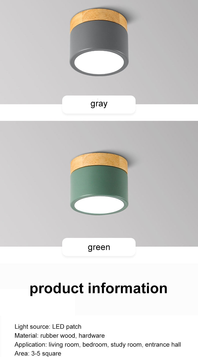 Surface mounted downlight led ceiling light Nordic style living room home corridor aisle light cloakroom lighting fixtures