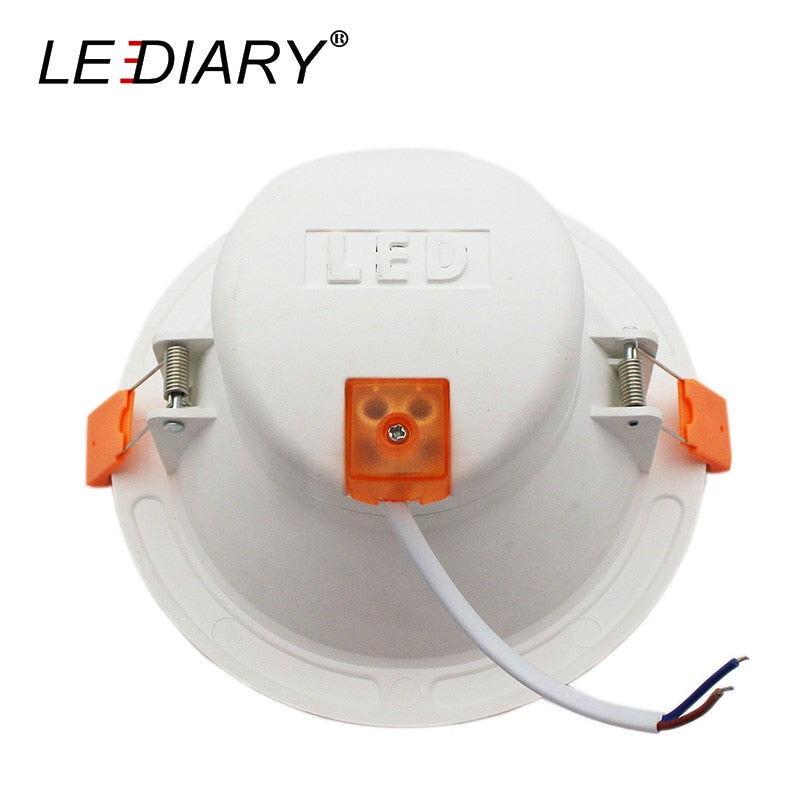 LEDIARY Intelligent Radar Sensor Spot LED Downlights 6W 12W 110-240V 75mm 135mm Cut Hole SMD Round Recessed Ceiling Fixtures