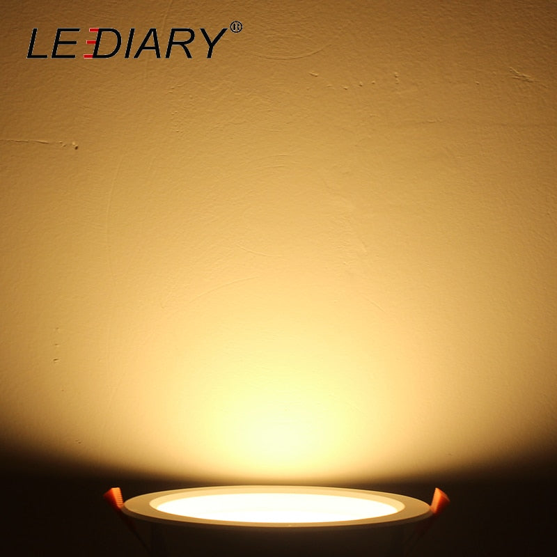 LEDIARY Intelligent Radar Sensor Spot LED Downlights 6W 12W 110-240V 75mm 135mm Cut Hole SMD Round Recessed Ceiling Fixtures