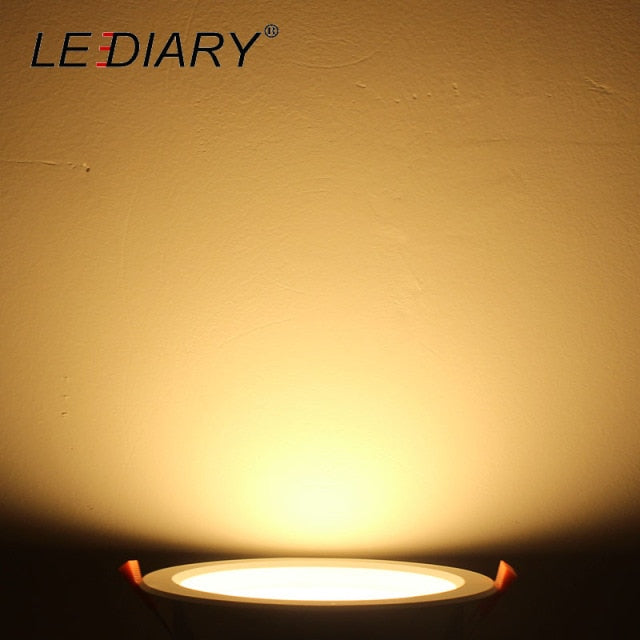 LEDIARY Intelligent Radar Sensor Spot LED Downlights 6W 12W 110-240V 75mm 135mm Cut Hole SMD Round Recessed Ceiling Fixtures