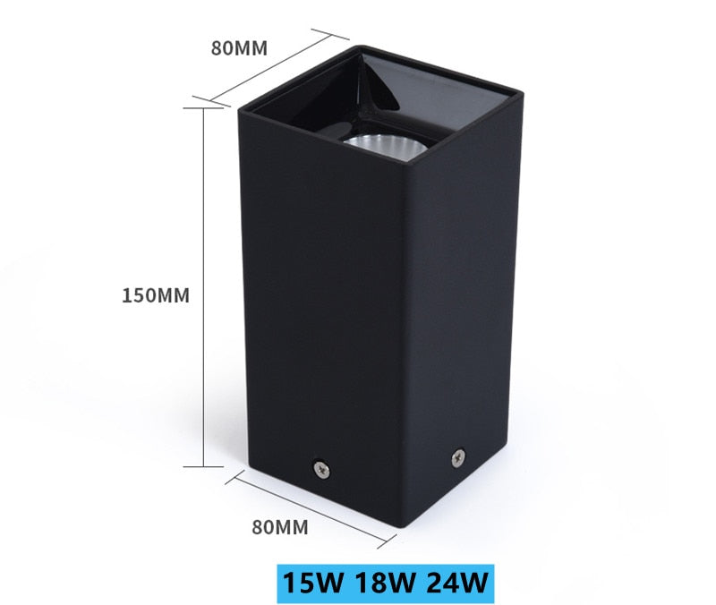 LED Ceiling Downlight 15W 18W 24W Surface Mounted COB Spot Light Dimmable 220v 110v for Hallway Gallery Kitchen Living Room