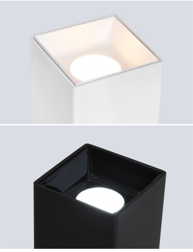 LED Ceiling Downlight 15W 18W 24W Surface Mounted COB Spot Light Dimmable 220v 110v for Hallway Gallery Kitchen Living Room