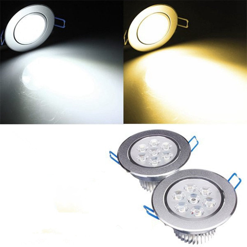 Hot Sale 9W 15W 21W LED Downlight Dimmable Warm White/Cold White Recessed LED Lamp Spot Light AC85-265V LED Indoor light