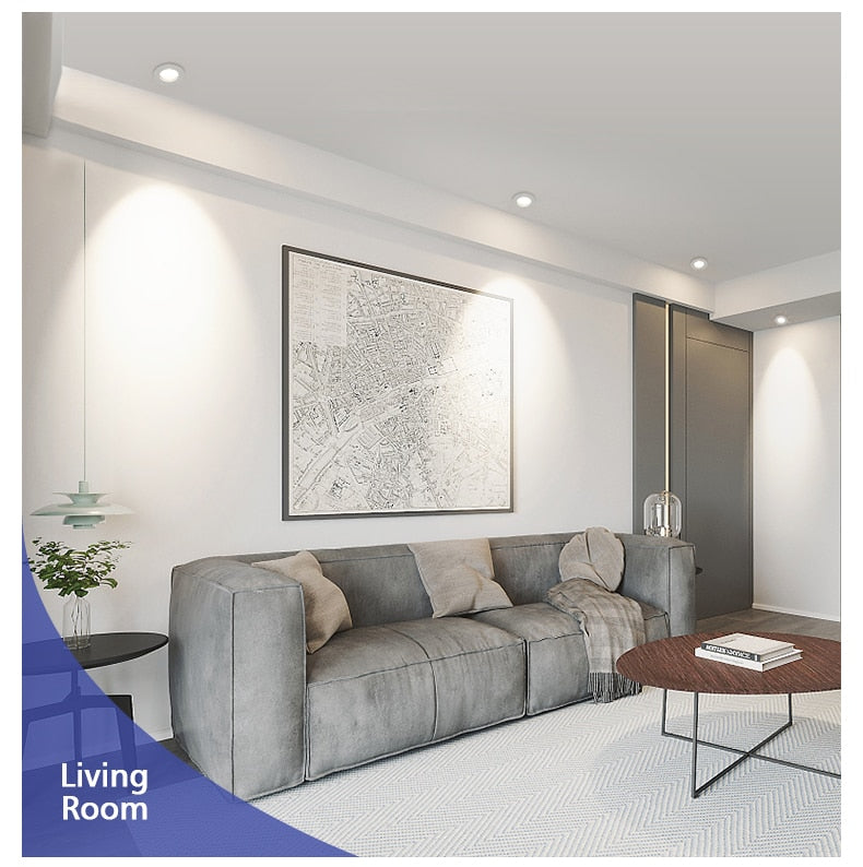 LED Mini Spotlight Cabinet lamp Wardrobe light IP65 Waterproof 4Pcs 12V 5W 3W 7W Ceiling Hidden Downlight Ultra-thin Spotlight