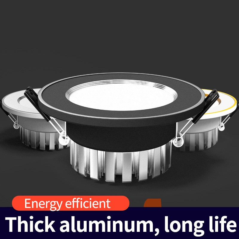 Recessed LED Downlight 5W 7W AC 220V Fog Waterproof Ceiling Lamp Spot Light Home Living Room Bedroom Bathroom Spotlight Lighting