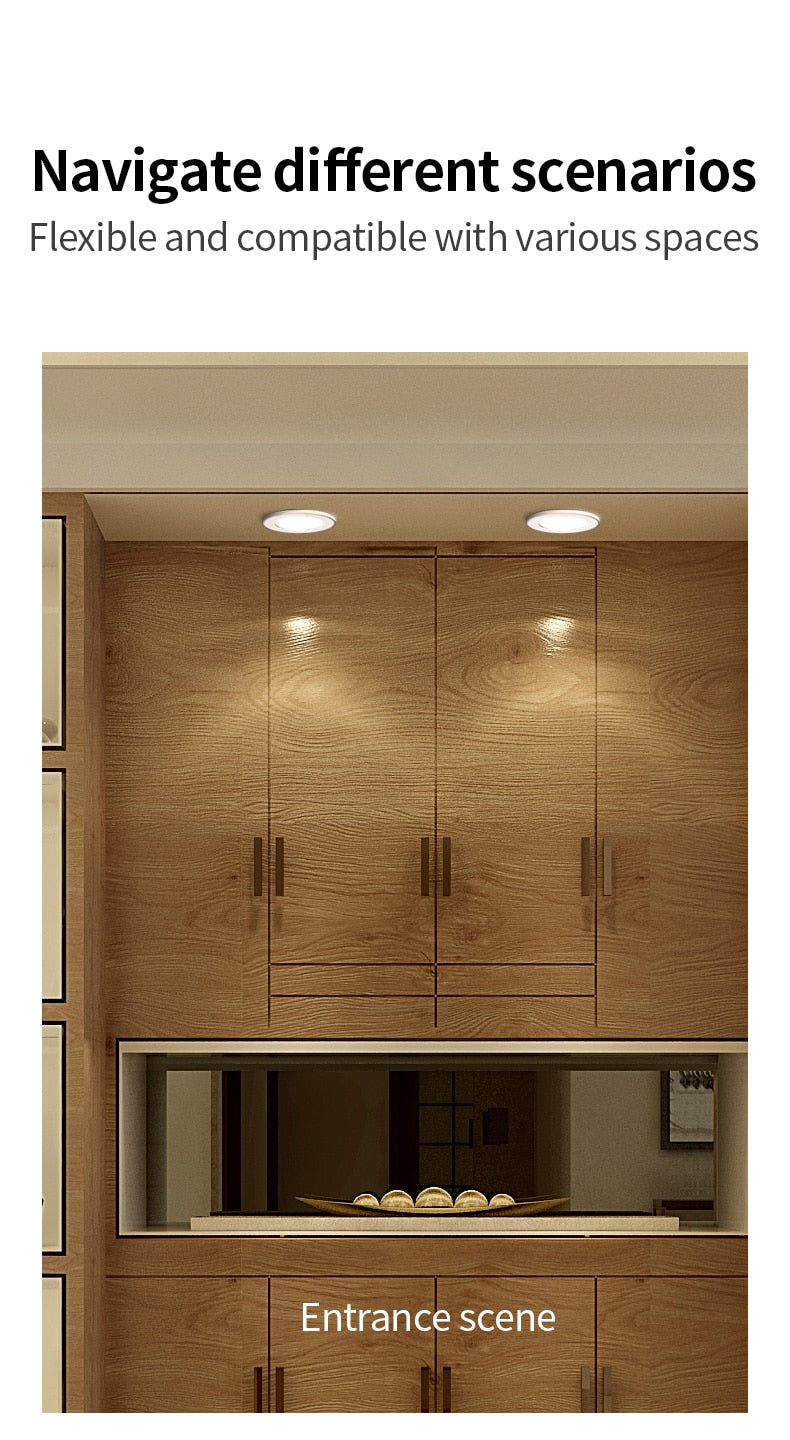 Recessed LED Downlight 5W 7W AC 220V Fog Waterproof Ceiling Lamp Spot Light Home Living Room Bedroom Bathroom Spotlight Lighting