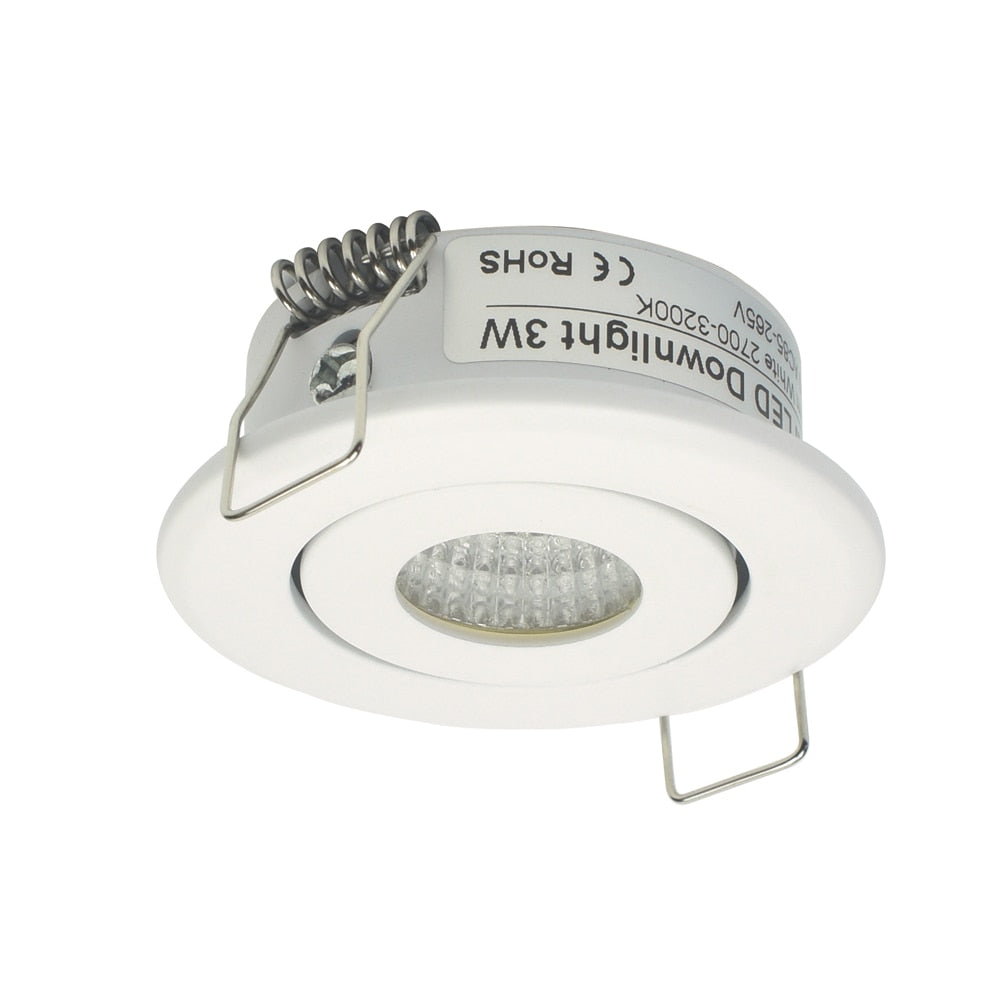 Small Spot LED Downlights 1W COB 3W 4pcs for cabinet pure white warm white Natural White