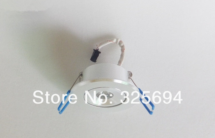 LED Recessed Downlight Cabinet Lamp silver shell 85-265v down light+driver 5pcs/lot Free Shipping of HongKong Post Air Mail