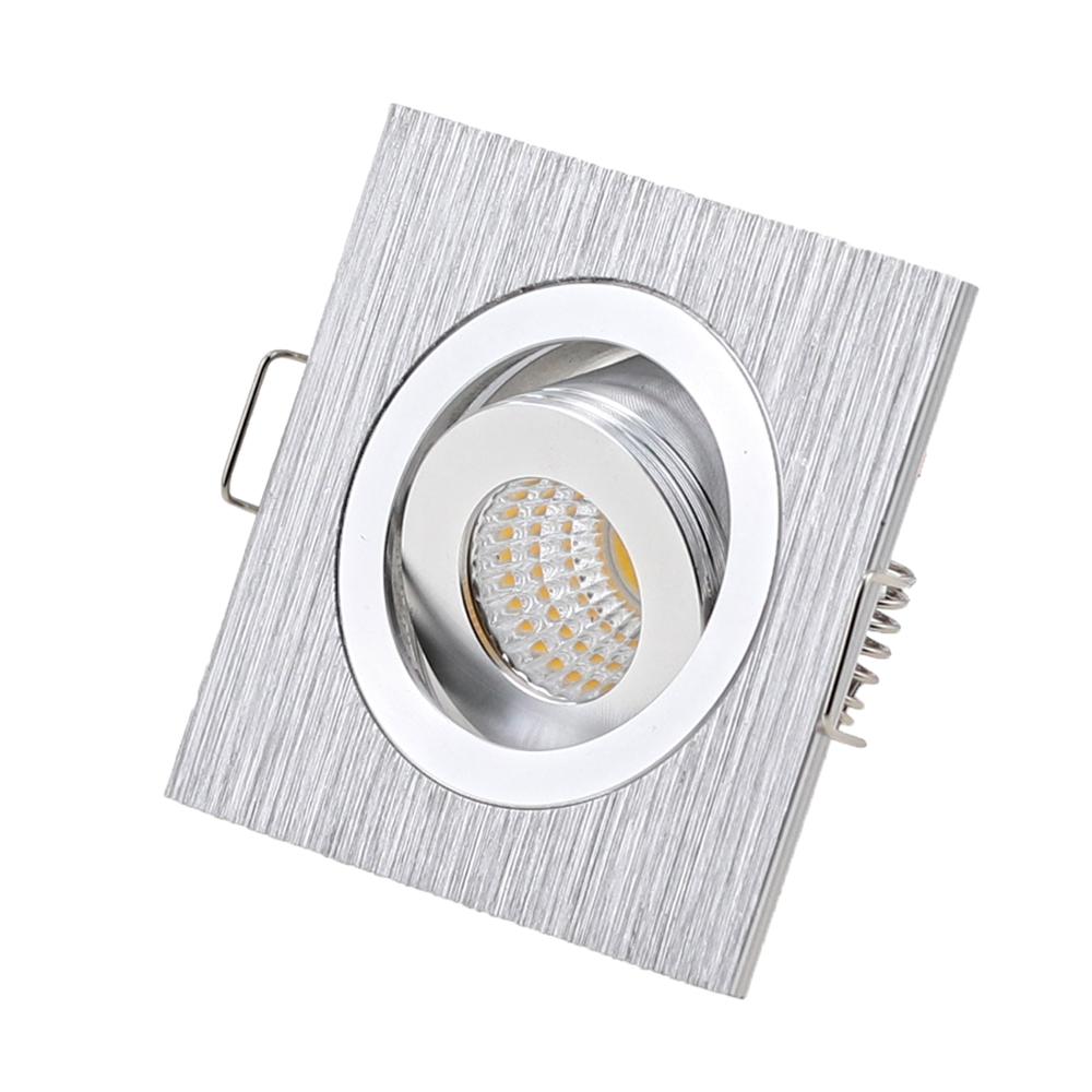 White/Black/Silver LED Downlights COB 3W Recessed LED Downlight Led Bulb Spot Light Lamp Aluminum Dimmable 220V 110V Home Decor