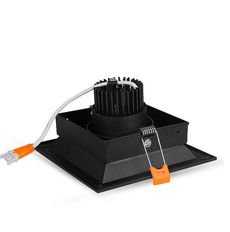 Recessed Square LED Dimmable Downlight COB 10w 20W 30w LED Spot light LED decoration Ceiling Lamp