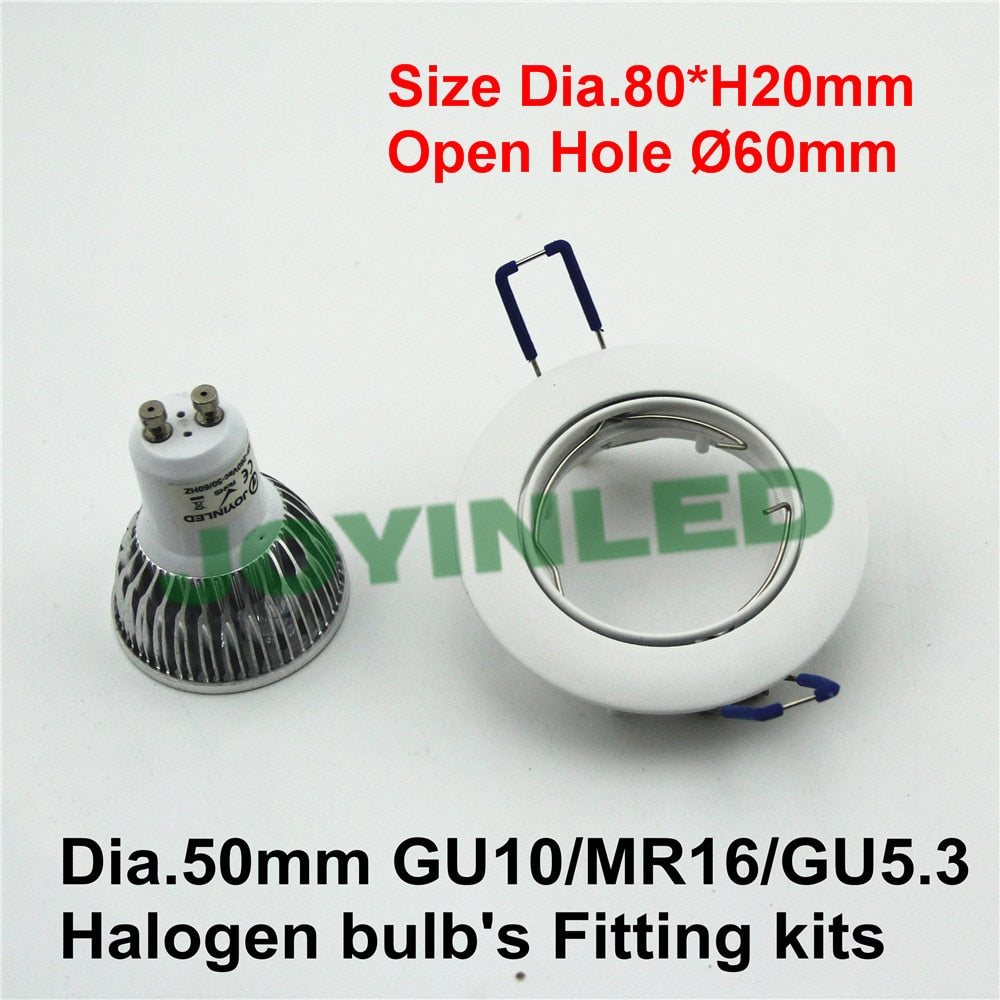 LED downlight lamp holder Cut hole 60mm Embellecedor Led Techo Gu10 Fixtures Inbouw Gu10 Spot Led Downlight Fixture