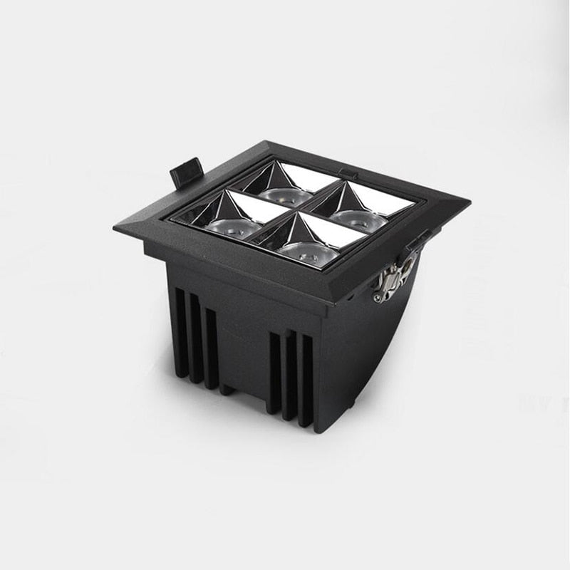 Square Folding Dimmable Recessed LED Downlights 12W 16W 20W LED Ceiling Spot Lights AC110~240V Background Lamps Indoor Lighting