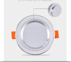 LED Downlight 6 Pieces/set 220V 5W Recessed Round LED Ceiling Lamp Warm White Cold White light AC 220V Indoor Lighting