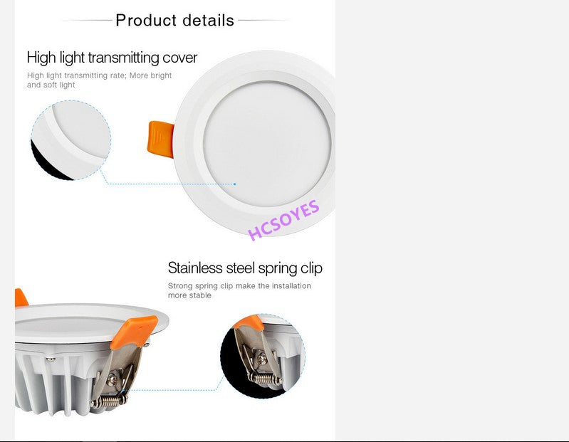 MIBOXER FUT063 FUT068 6W/FUT069 15W LED Downlight AC100-240V dimmable RGB+CCT recessed Led panel light Waterproof AC110V 220V