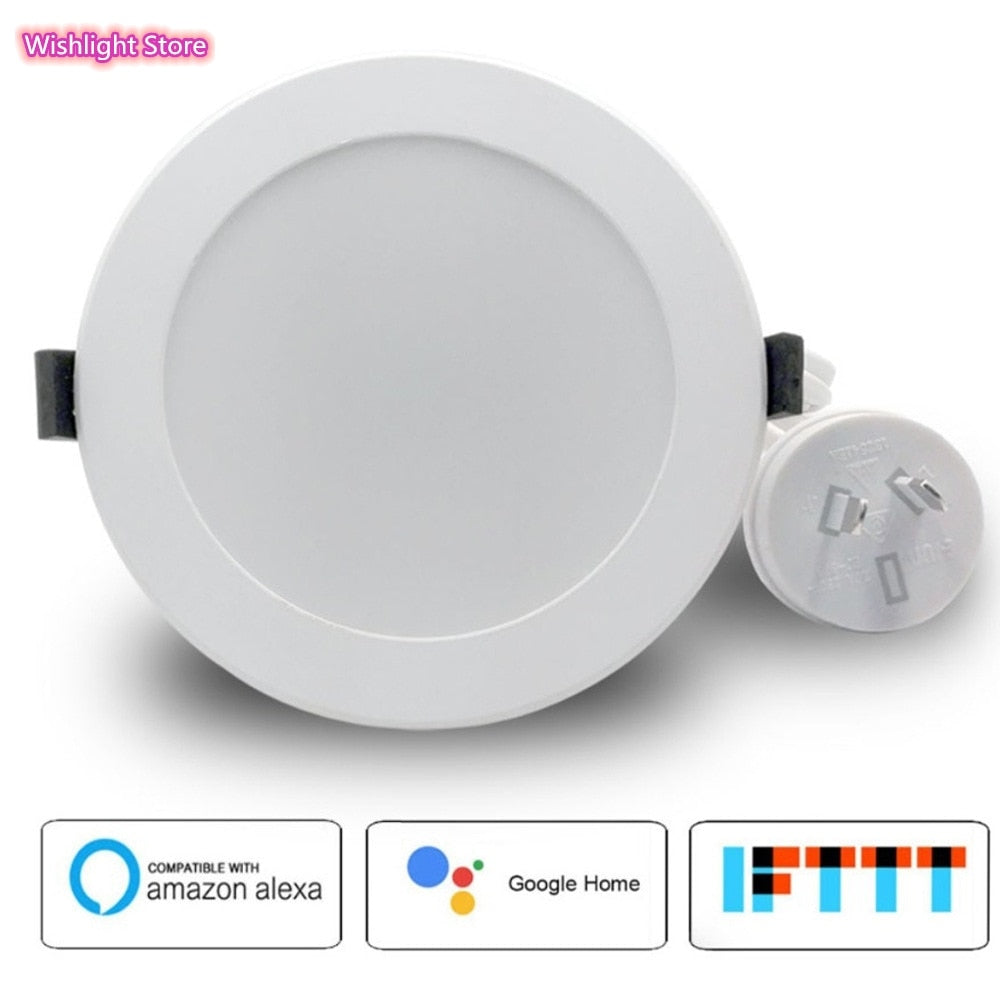 LED Downlight WiFi Smart APP Dimming Round Spot Light 10W RGB Color Change Warm Cool Light Work with Alexa Google Home