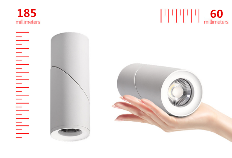 Surface Mounted Dimmable Cylinder LED Downlights 7W 9W 12W 15W COB Ceiling Spot Lights AC85~265V Round Lamps Lndoor Lighting