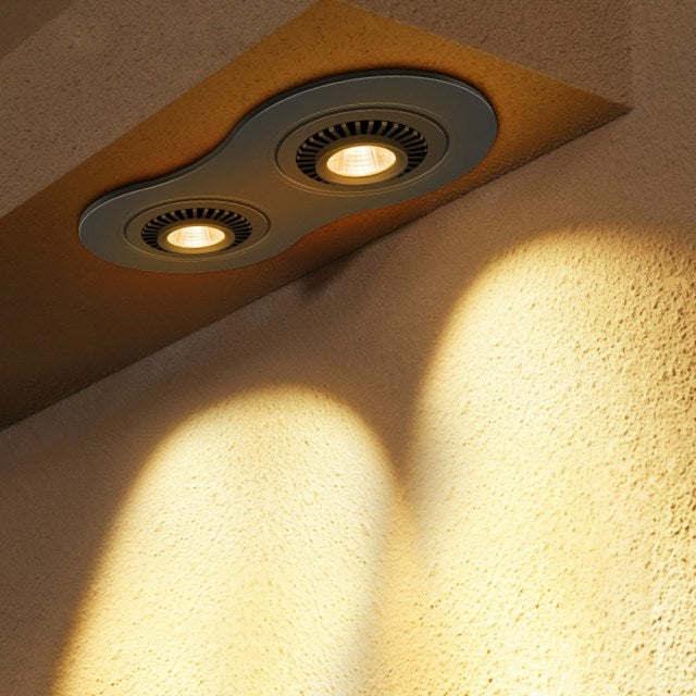 Led Downlight Recessed Ceiling Light Angle Adjustable Led Spot Light Indoor Ceiling Lighting Bedroom Living Room Kitchen Recessed 24W