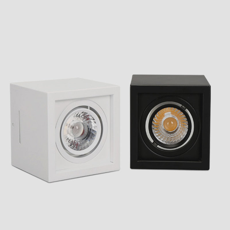 Square Dimmable COB LED Downlights 10W 20W LED Ceiling Lamps AC85~265V LED Ceiling Spot Lights Warm/Cold White Indoor Lighting