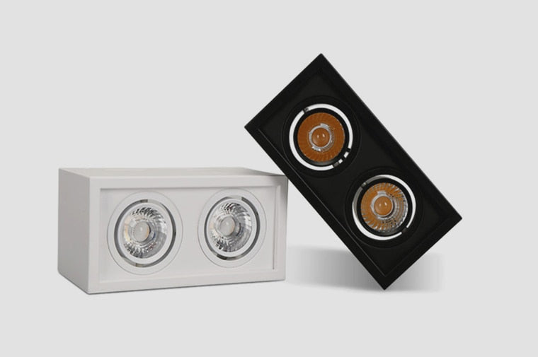 Square Dimmable COB LED Downlights 10W 20W LED Ceiling Lamps AC85~265V LED Ceiling Spot Lights Warm/Cold White Indoor Lighting