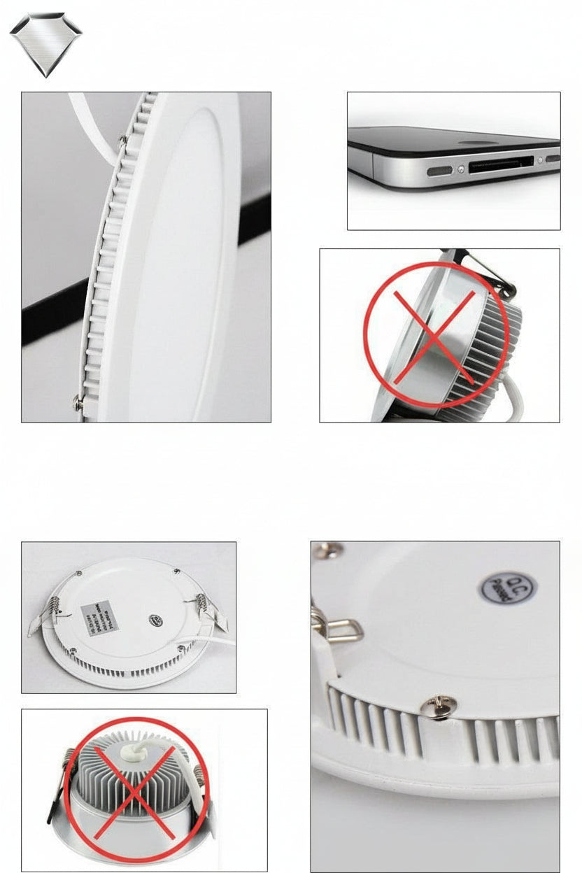 Manufacturer Retail &l amp; Wholesale 18w super thin Round led ceiling light white/warm white led panel light