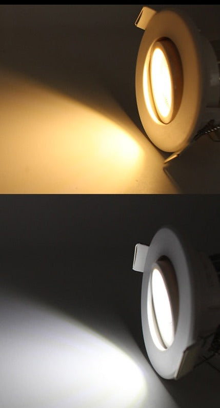 High Quality Round COB LED Spot Lamp 70mm Cutting Hole Recessed Led Downlight 5W 110V-230V Angle Adjustable for Office