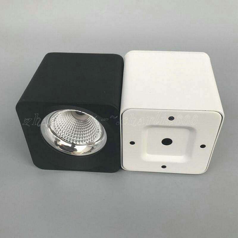 square or round AC110V AC220V AC240V Cold white/Warm white Aluminum 10W 12W 15W LED COB ceiling lamps downlight