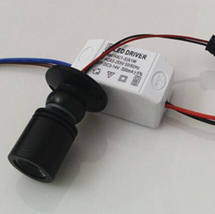 led spot light mini led downlight 10pcs/lot AC85-265V white or warm white cabinet led light RoHS CE 1W